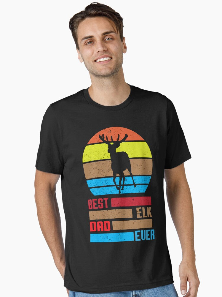 Best Elk Dad Ever Vintage Version T-Shirt