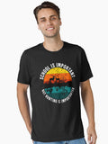Retro School is Important but Hunting is Importanter T-Shirt, Funny Deer T-Shirt, Christmas Gift, Christmas T-Shirt, Vintage Retro T-Shirt T-Shirt