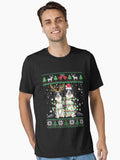Border Collie Dog Ugly Christmas Funny Xmas Gift Dog Lovers Essential T-Shirt | Premium Unisex T-Shirt, Trending Graphic Tee