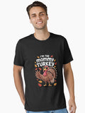 Mommy Turkey Matching Outfit Thanksgiving Pajamas Family Essential T-Shirt | Premium Unisex T-Shirt, Trending Graphic Tee