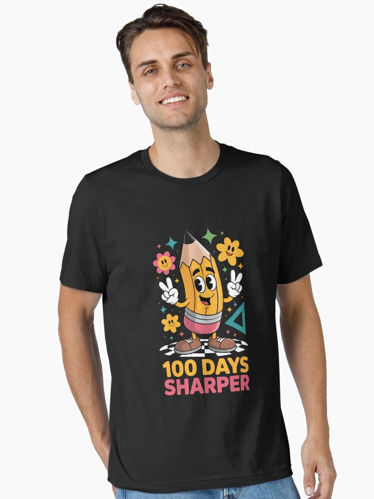 Teacher Happy 100 days of school cool Essential T-Shirt | Graphic T-Shirt for Unisex