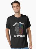Mental Health Awareness Colorful Brain T-Shirt