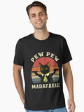 Retro Funny Black Cat Pew Pew Madafakas Vintage Essential T-Shirt | Premium Unisex T-Shirt, Trending Graphic Tee