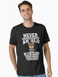 Never Underestimate an Old Man With Yorkshire Terriers T-Shirt