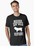 Never Underestimate an Old Man With Field Spaniel T-Shirt