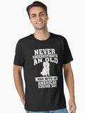 Never Underestimate an Old Man With American Eskimo Dog T-Shirt