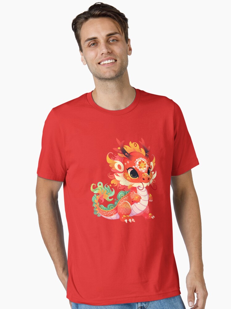 Cute Dragon Year Of The Dragon 2024 Essential T-Shirt | Premium Unisex T-Shirt, Trending Graphic Tee