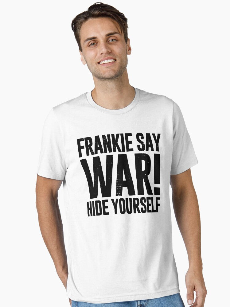 Frankie Say War Hide Yourself distressed design Essential T-Shirt | Graphic T-Shirt for Unisex