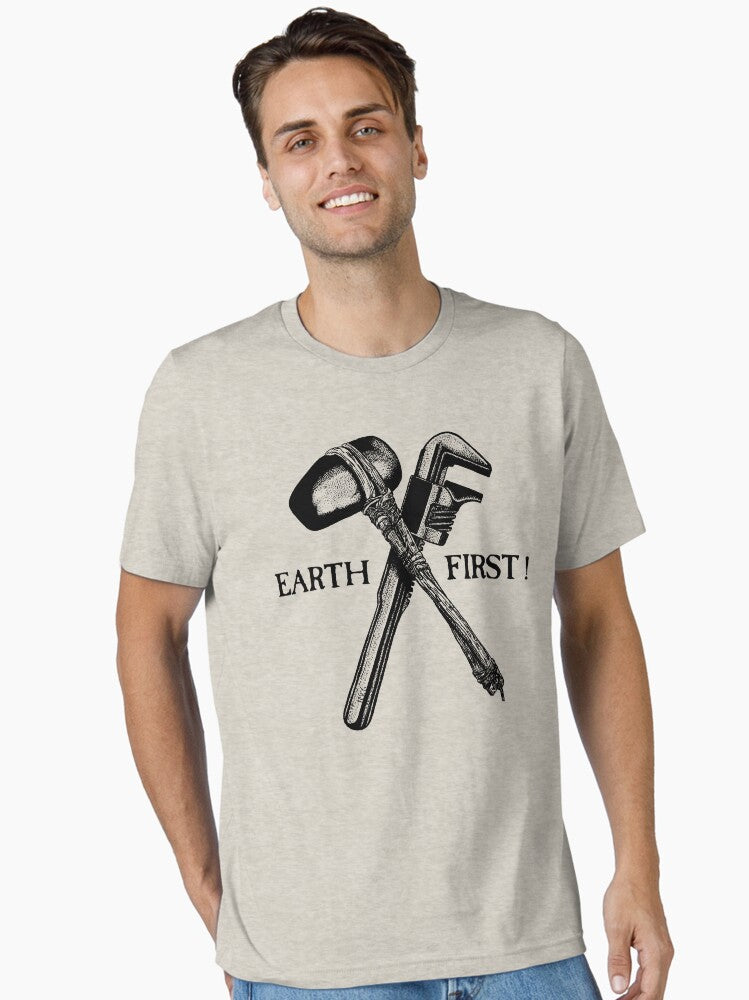 Earth First Essential T-Shirt | Premium Unisex T-Shirt, Trending Graphic Tee