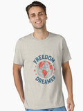FREEDOM DREAMER Vintage 4th of July T Shirt Essential T Shirt T Shirt Streetwear Style Modern Aesthetic