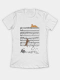 Musical Cats Cat and Music Lover Fitted T-Shirt