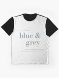 Bts Blue Grey Lyrics Graphic T Shirt Everyday Wear