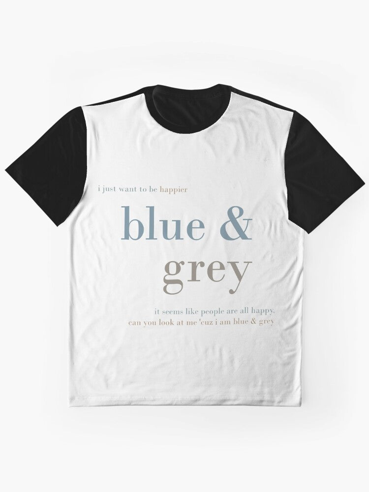 Bts Blue Grey Lyrics Graphic T Shirt Everyday Wear