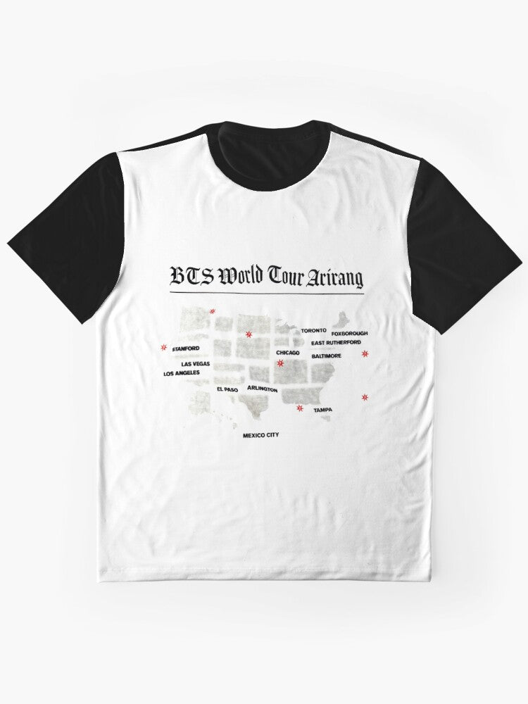 Bts Arirang World Tour North America Dates Graphic T Shirt Minimal Style