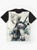 Watercolor Cloud Graphic T Shirt Minimal Style