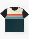 70s Vintage Retro Stripes Graphic T Shirt US Trend