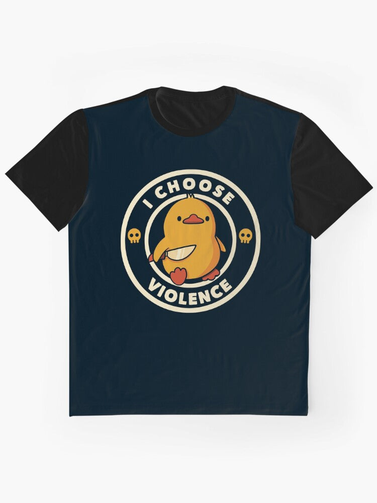 I Choose Violence Funny Duck By Tobe Fonseca Graphic T Shirt Premium Print