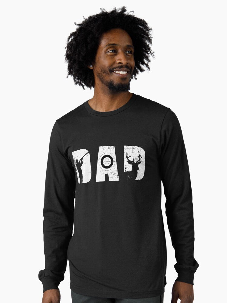 Dad's Hunting, Fathers Day Gift for Hunting, Dad Hunting Long Sleeve T-Shirt