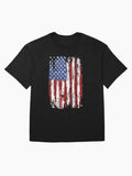 Usa Flag American United States of America 4th of July Oversized T-Shirt
