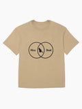 Schrodinger's Cat: Venn Diagram Oversized T-Shirt