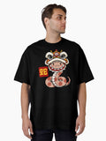 Lion Dance Year of the Snake Lunar New Year 2025 Oversized T-Shirt | Premium Unisex T-Shirt, Trending Graphic Tee