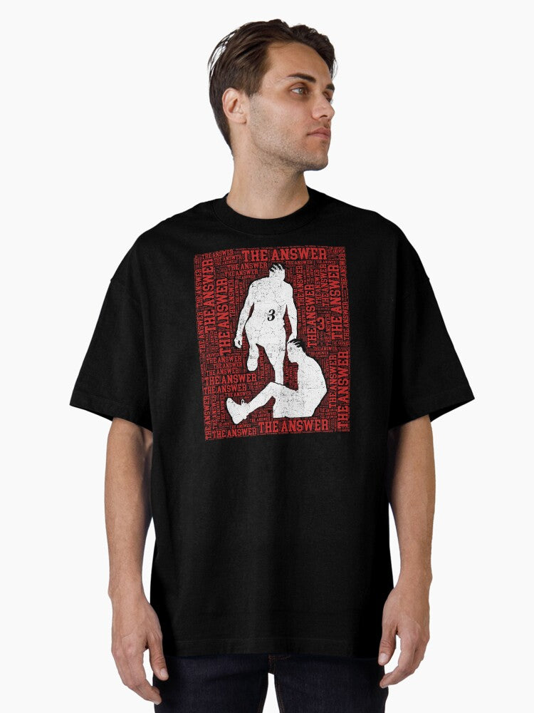 Allen Iverson Stepover Distressed Graphic Silhouette Oversized T Shirt T Shirt AI Inspired Art Gift Ready