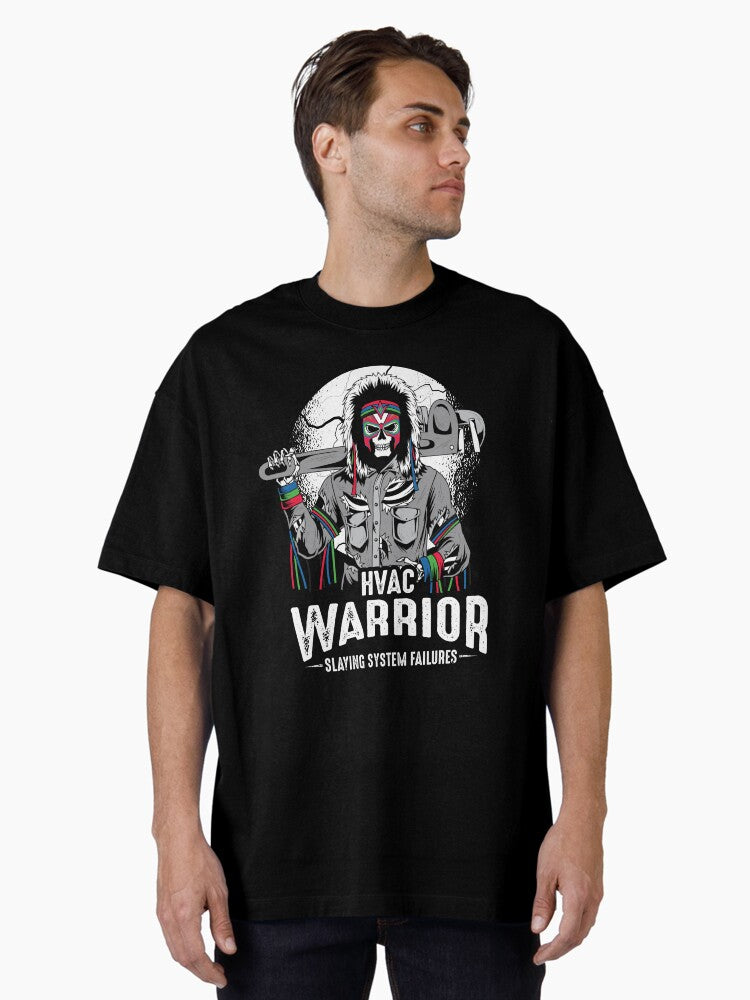 Funny HVAC Technician Skeleton Warrior
