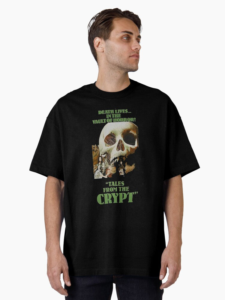 Tales From the Crypt - Series Artwork Design 1973 VHS Gasm Video BEST SELLING Limited Edition Perfect Gift For You And Friends Oversized T-Shirt | Premium Unisex T-Shirt, Trending Graphic Tee