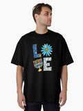Love Jewish Daisy Hanukkah Pajamas Oversized T-Shirt | Premium Unisex T-Shirt, Trending Graphic Tee