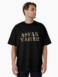 ASVAB WAIVER Funny Veteran Faded Camouflage Oversized T-Shirt