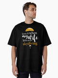 Love it When My Wife Lets Me Go Skydiving: Thanksgiving, Wedding, Event, Christmas, Skydiving, Sky, Adventure. Oversized T-Shirt