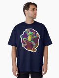 Colorful CG Frog Oversized T Shirt T Shirt High Search Demand Futuristic Style