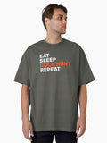 Eat Sleep Duck Hunt Repeat Oversized T-Shirt