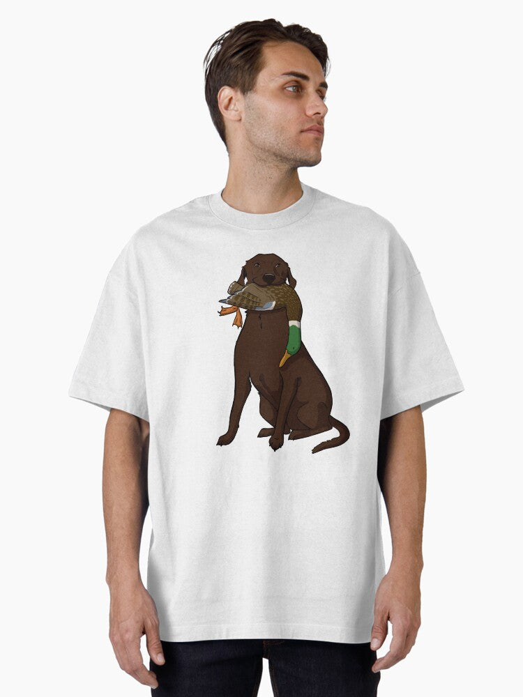 Hunting Buddy V4 (chocolate) Oversized T-Shirt