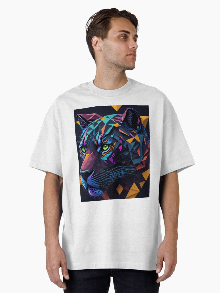 Vector Panther T shirts Oversized T Shirt T Shirt Viral TikTok Futuristic Style