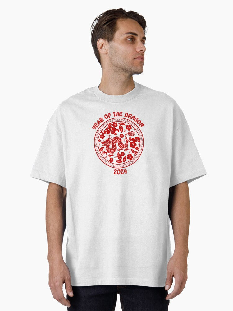 2024 Chinese New Year of the Dragon Oversized T-Shirt | Premium Unisex T-Shirt, Trending Graphic Tee