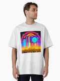 Exploring the Intersection of AI and Art Oversized T Shirt T Shirt Comfort Fit Futuristic Style