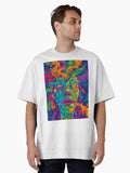 Stoner Background Cover Images Oversized T Shirt T Shirt Streetwear Style Tech Vibe