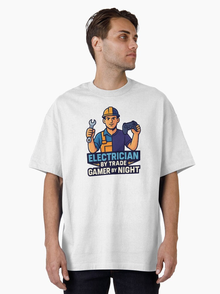 Electrician by Trade Gamer by Night – Funny Gaming Design for Electricians