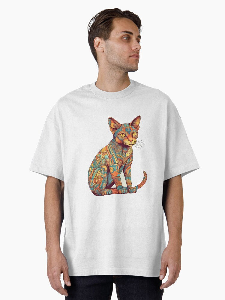 Trendy Abyssinian Breeds with AI Inspired Designs Cat Lovers Accessories Digital Oversized T Shirt T Shirt Comfort Fit