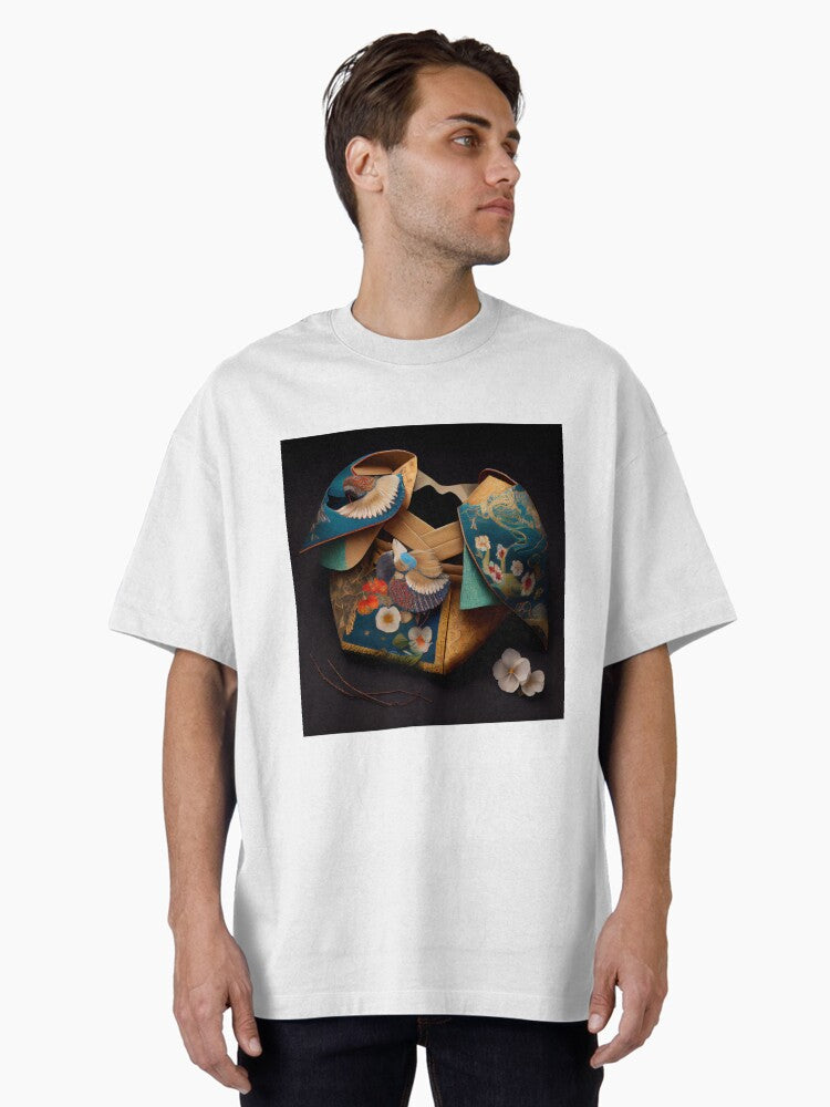 Kimonos Pocket Treasures Digital Painting Oversized T Shirt T Shirt Comfort Fit Daily Wear