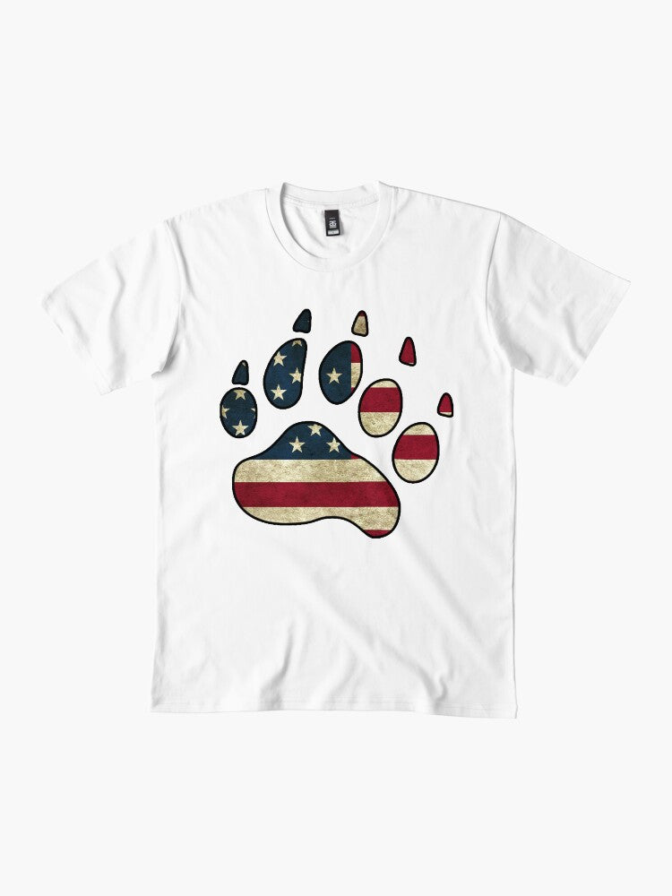 American Flag Paw Premium T-Shirt
