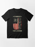 Pray for Charlie Kirk the Legend American Flag Essential T-Shirt