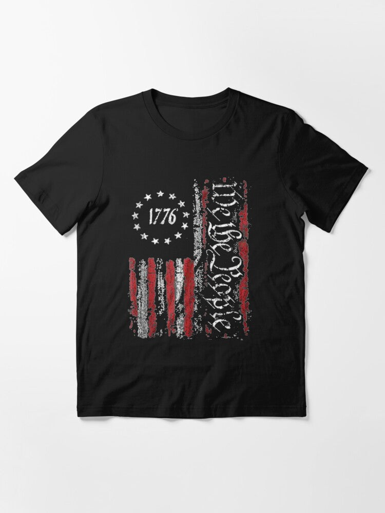 Vintage Old American Flag Patriotic 1776 We the People USA Essential T-Shirt