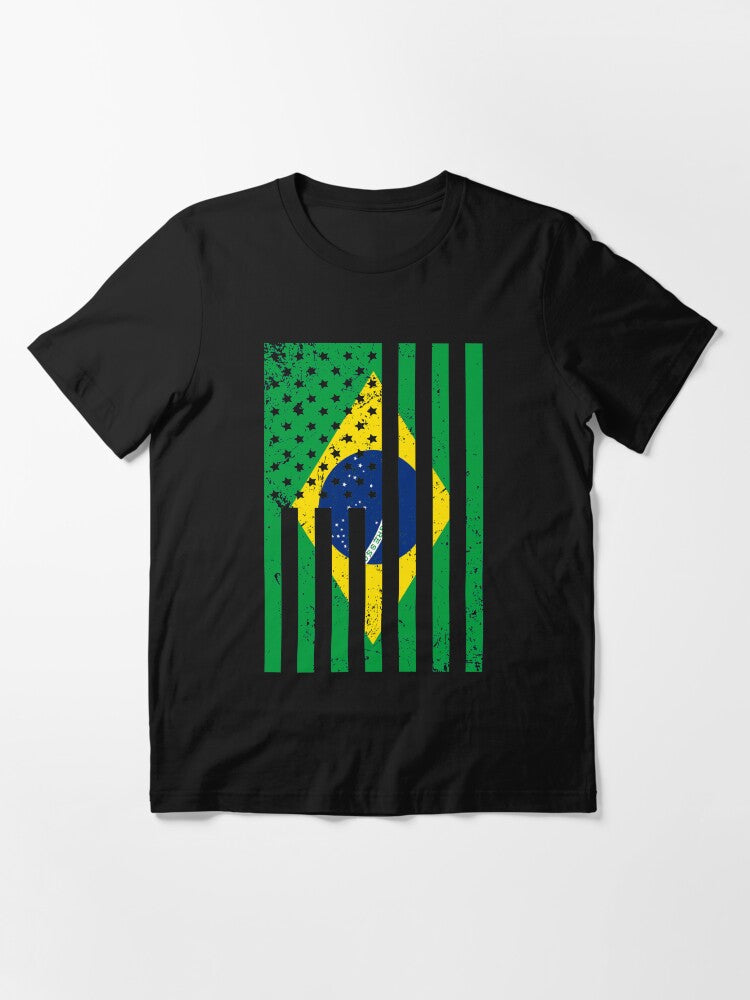 Brazil American Flag Essential T-Shirt
