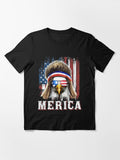 Patriotic Merica Eagle Mullet 4th of July Essential T-Shirt
