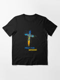 Pray for Ukraine God Bless Ukrainian Flag Essential T-Shirt