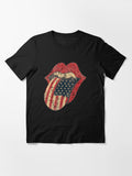 Vintage American Flag Lips Essential T-Shirt
