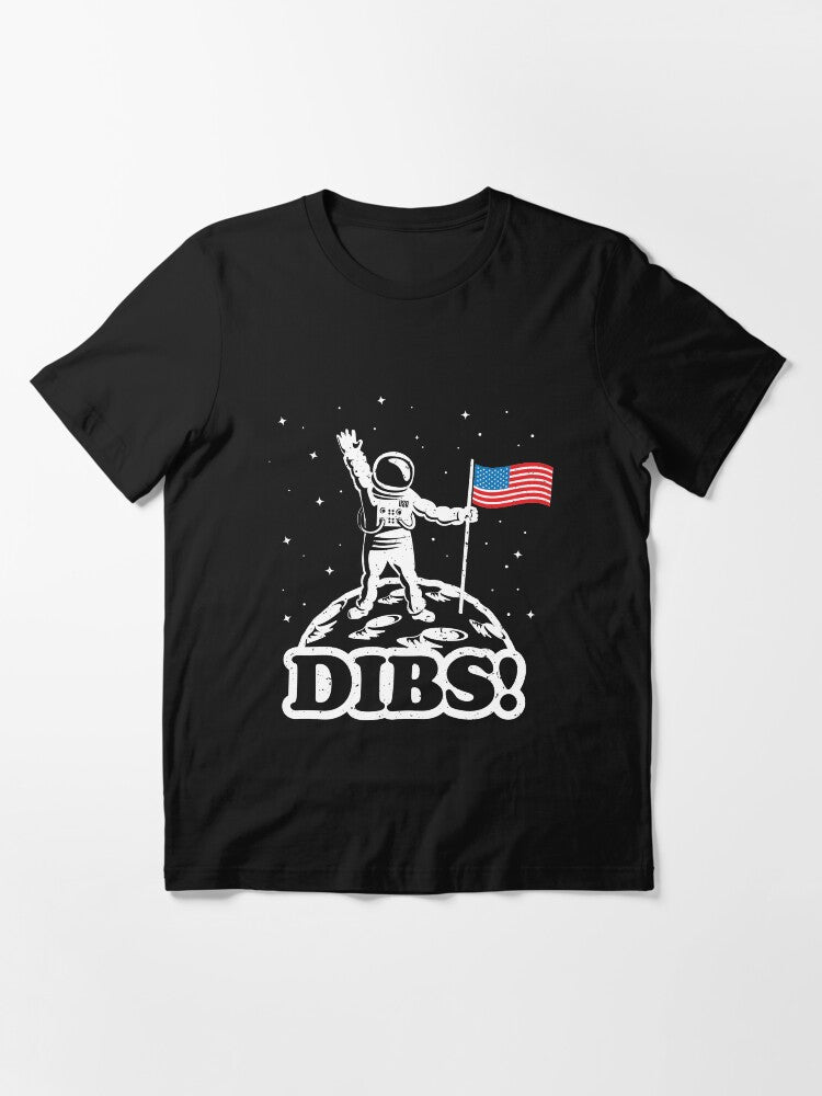 Astronaut Dibs on Moon America Essential T-Shirt