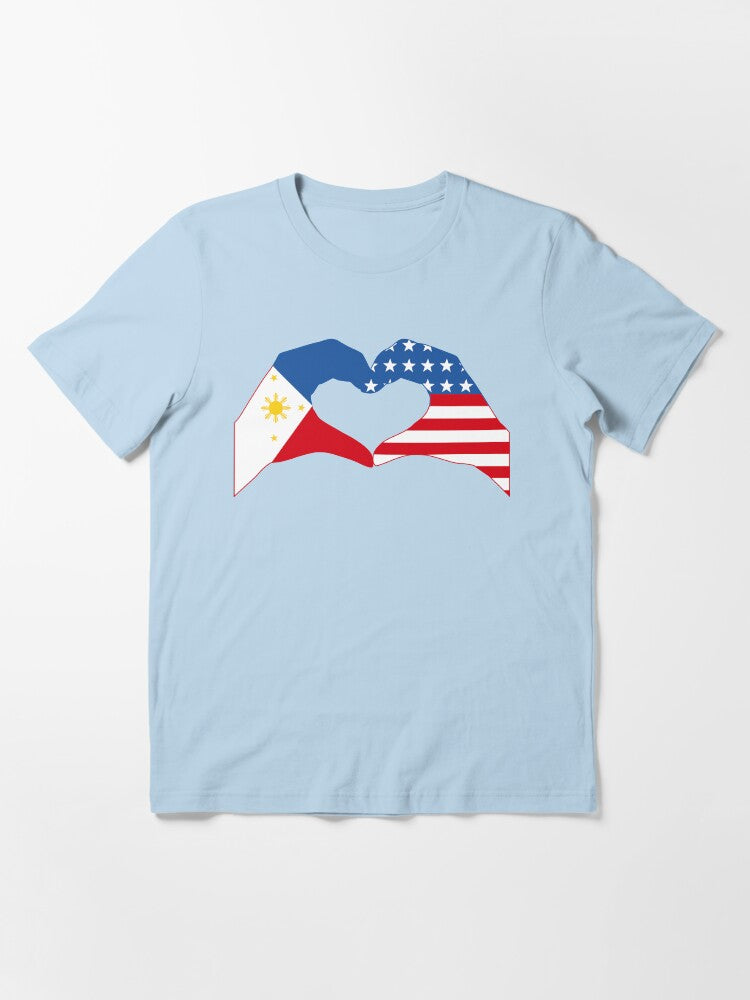 We Heart Philippines & USA Patriot Flag Series Essential T-Shirt